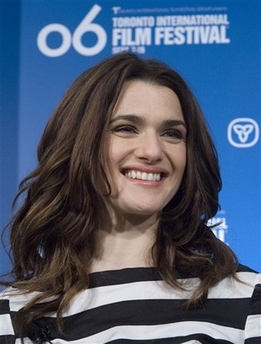 Actor Rachel Weisz smiles during a news conference for her movie 'The Fountain' at the Toronto International Film Festival in Toronto, Ont. Tuesday, Sept.12, 2006.
