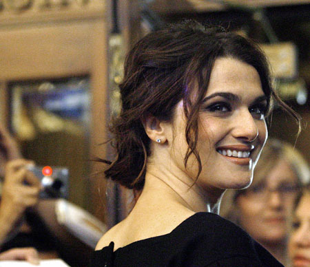 Cast member Rachel Weisz smiles at the premiere of "The Fountain" at the Elgin theatre during the 31st Toronto International Film Festival in Toronto September 12, 2006. The festival runs from September 7 until September 16.