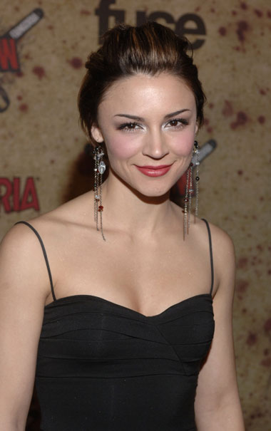 Actress Samaire Armstrong arrives for the taping of the Fuse/Fangoria Chainsaw Awards held at the Orpheum Theater in Los Angeles, California October 15, 2006.