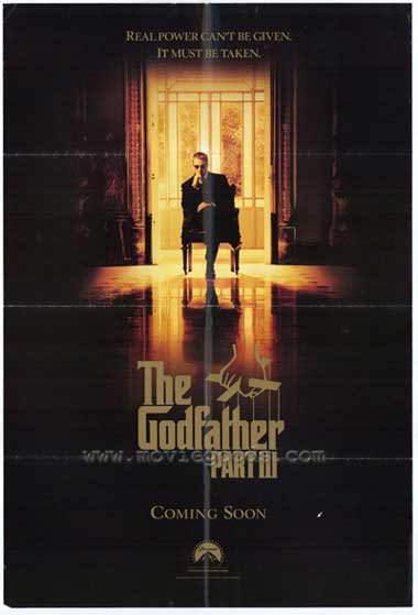 A poster of The Godfather III