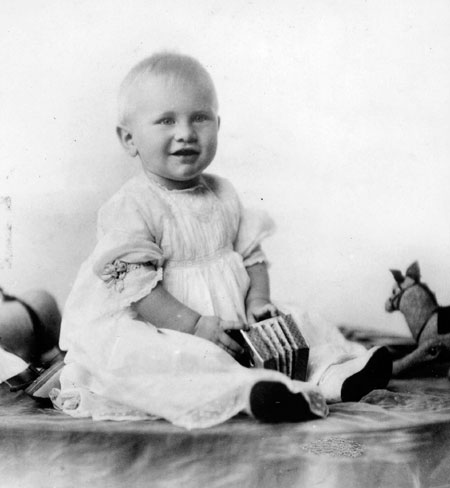 Former U.S. President Gerald Ford is pictured in this 1916 file portrait at around ten months old. Ford, 93, has died, according to a statement from his wife Bette on December 26, 2006.