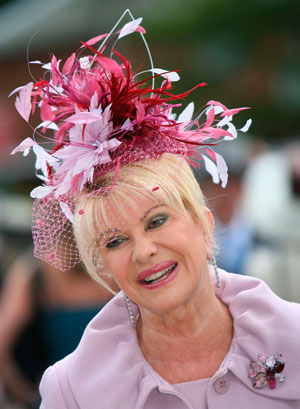 Ivana Trump arrives for Ladies Day on the third day of the Royal Ascot horse racing meet June 21, 2007.
