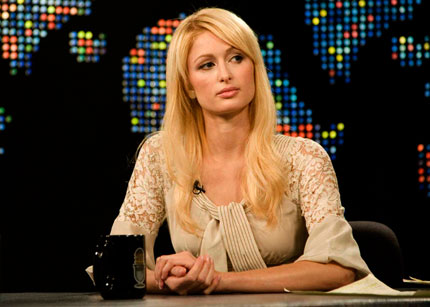 Paris Hilton sits down for an interview on CNN's 