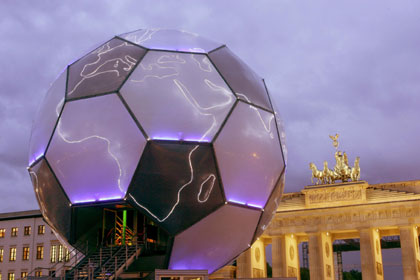 A giant 2006 FIFA World Cup globe