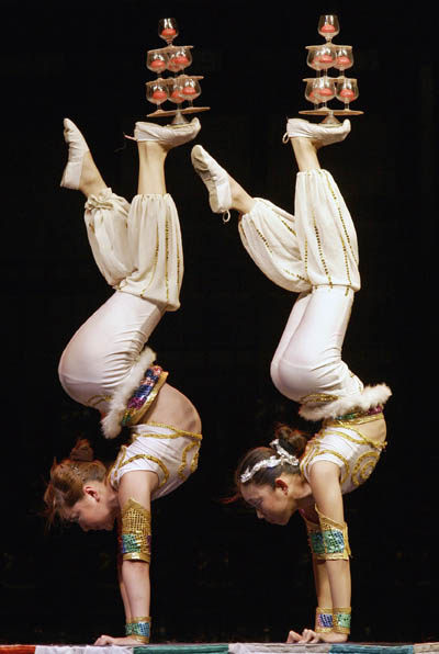 Pekings National Acrobatic Circus perform in Spain