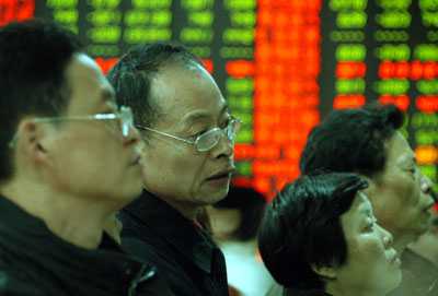 中国股市遭遇十年“第一跌”