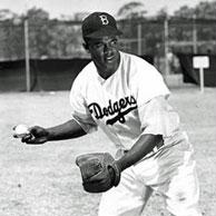 The first black player in modern major league baseball