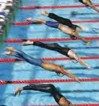 Faster swimming sinks high-tech speed suits