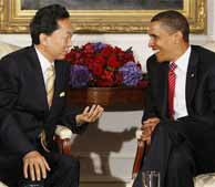 Obama, new Japanese leader hold first meeting