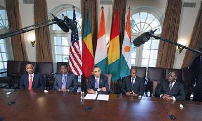 Obama meets African leaders at White House