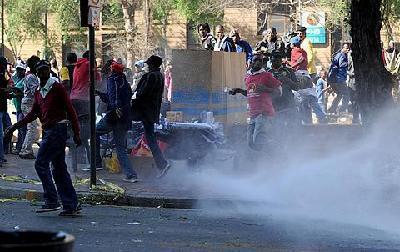 ANC Youth League supporters protest violently in Johannesburg