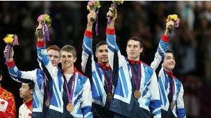 伦敦奥运英国男子体操团体奖牌变
