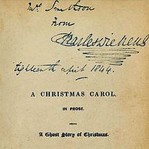 狄更斯亲笔签名赠书珍本“回故乡”