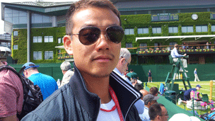 赛场外巧遇王宇佐 “台湾网球应回根本”