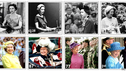 英新邮票庆祝女王登基60周年