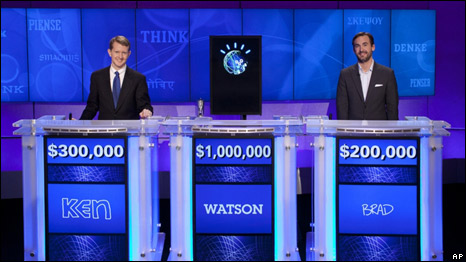 IBM supercomputer wins TV quiz: IBM 超级电脑击败人脑