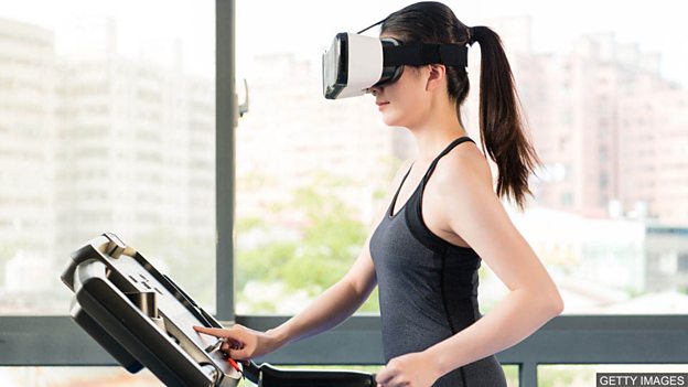 Virtual exercise in the gym 利用虚拟现实技术的新健身体验