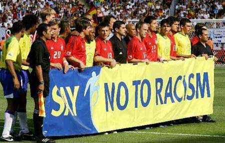 世界杯上的Say no to racism