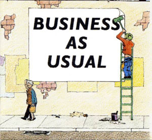 Business as usual 恢复正常