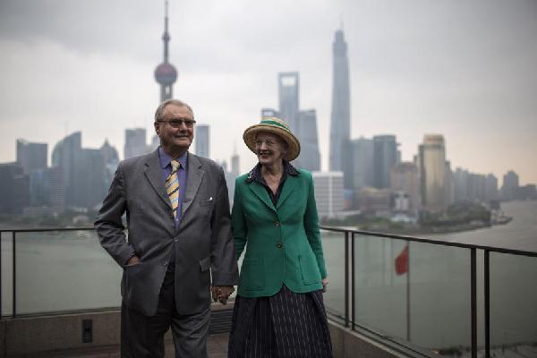 丹麦女王访问中国 展现朴素亲民形象（组图）