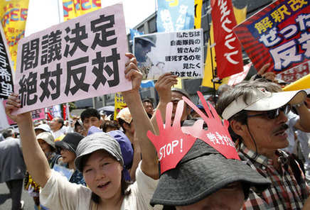 日本执政党就解禁“集体自卫权”达成一致