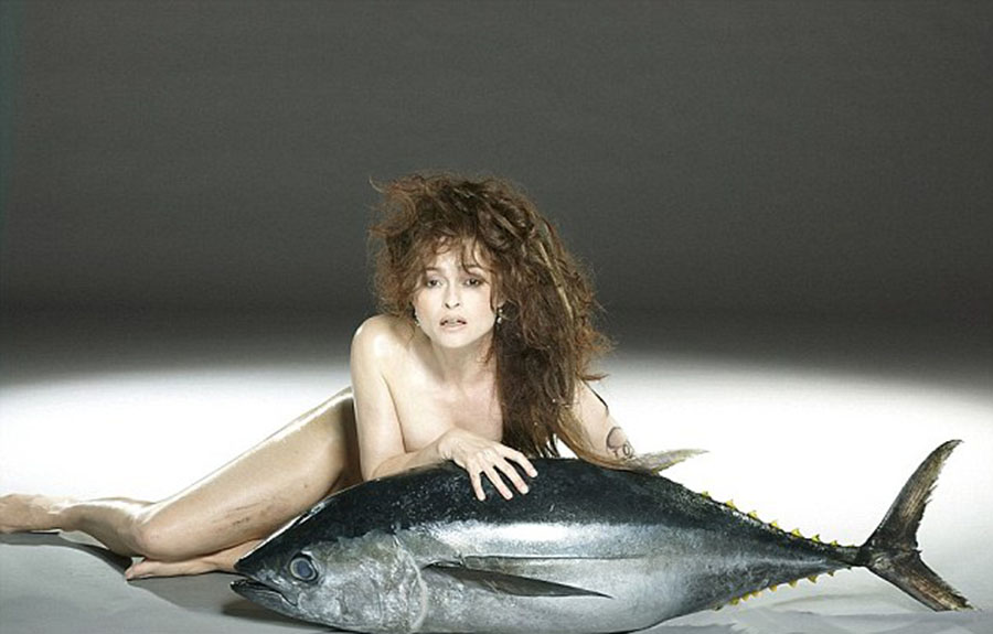 女星全裸呼吁保护海洋生物