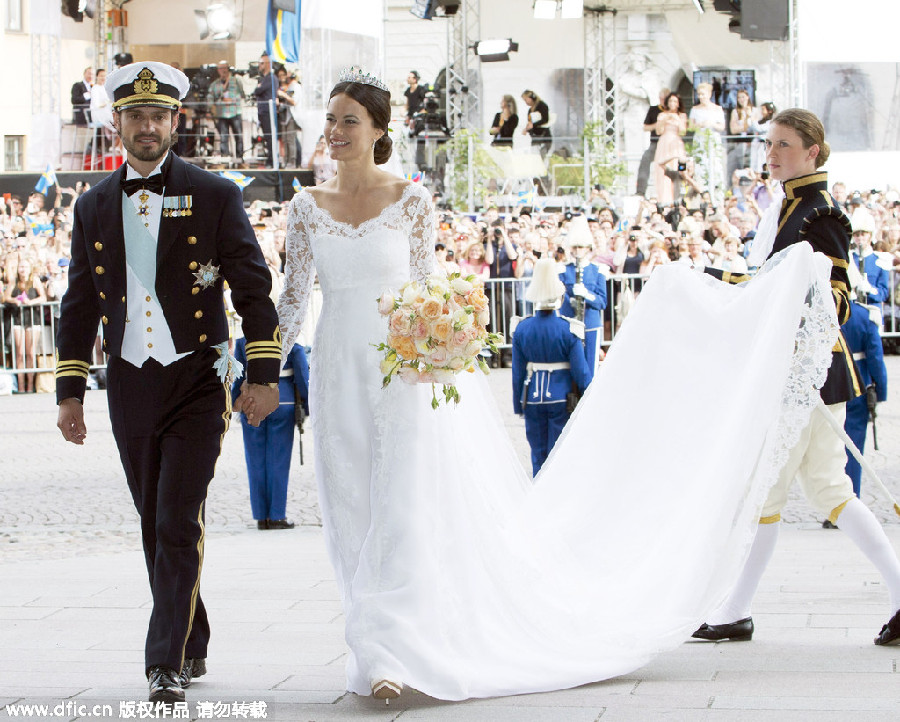 瑞典王子婚礼照公布