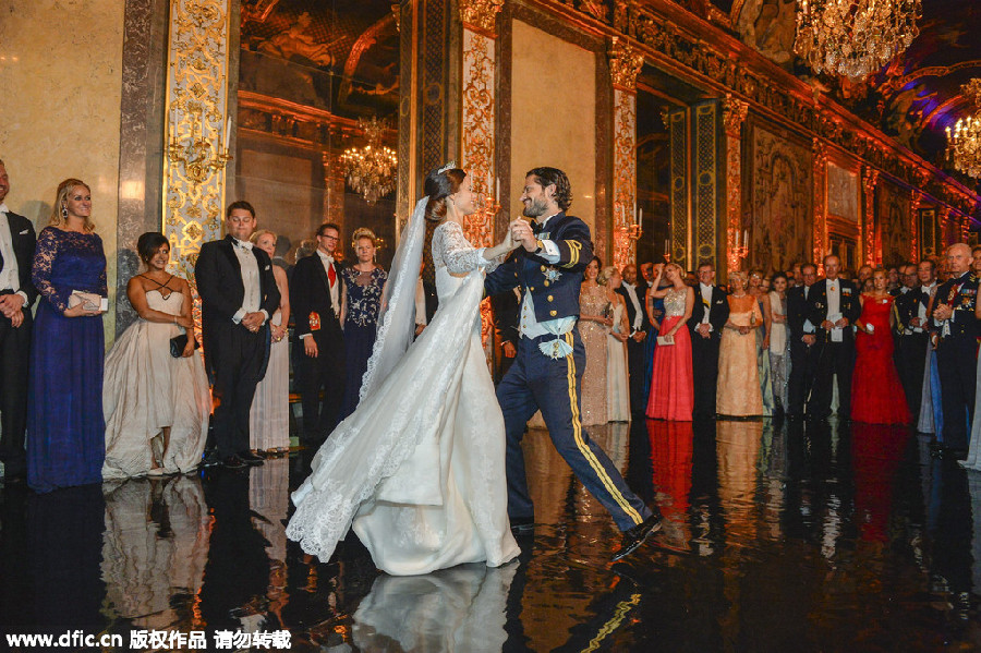 瑞典王子婚礼照公布