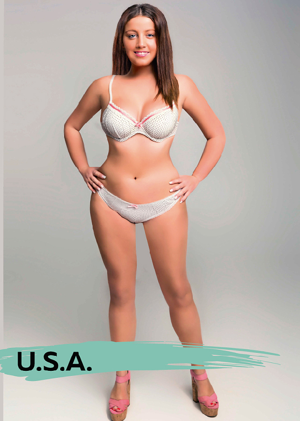 PS的力量：一张照片演绎18国标准美女外形