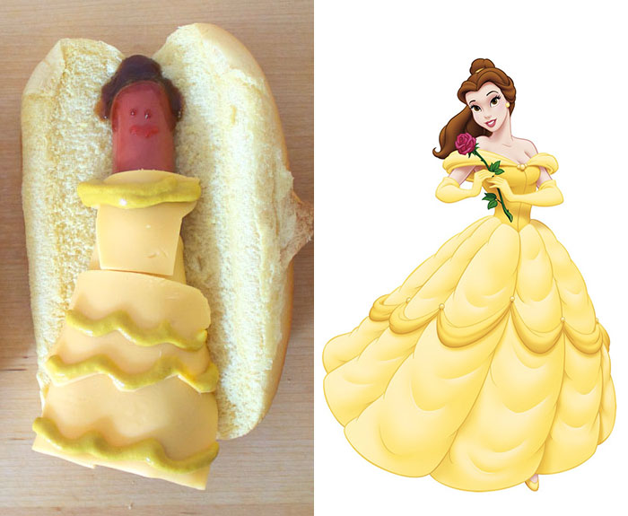 当迪士尼公主变成了热狗
