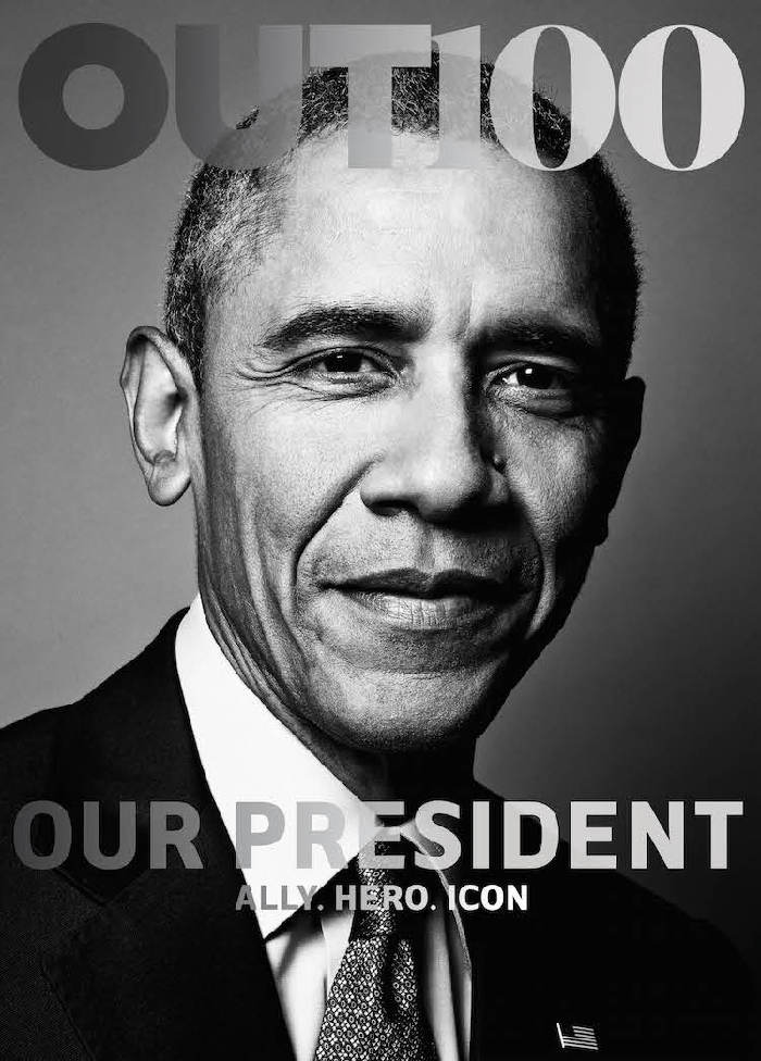 奥巴马成美国史上首位登上LGBT杂志封面的在任总统