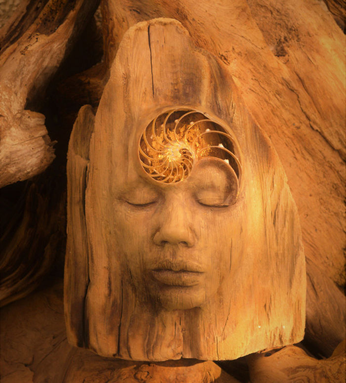 鬼斧神工：在漂流木上雕刻出海的故事（组图）