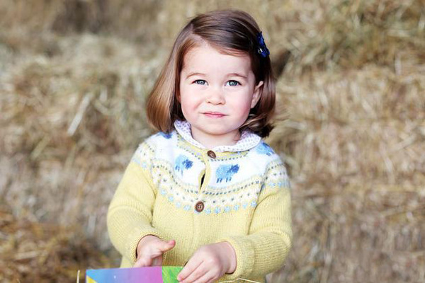 夏洛特公主满两岁啦！王室发布最新萌照（图）