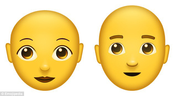 Emoji又出新表情了！光头和红发人士也将拥有专属表情
