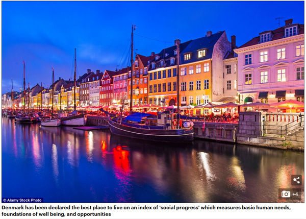 世界最宜居国家:丹麦社会最进步