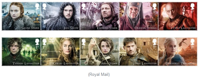 快来围观：英国皇家邮政发行的“权力的游戏”邮票（组图）