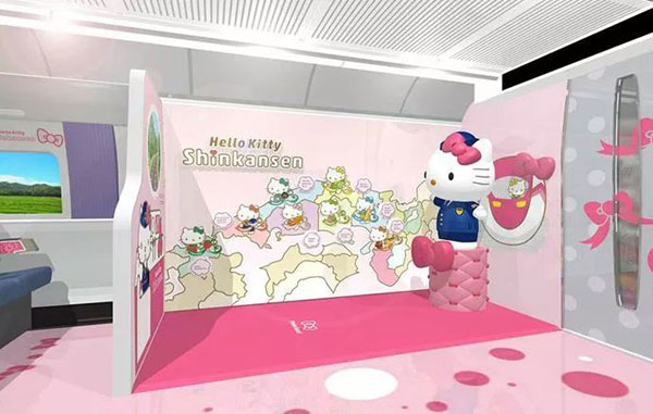 少女心爆棚！日本Hello Kitty主题新干线粉嫩出发