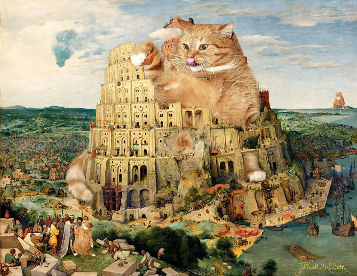 一只肥猫的世界名画之旅（组图）