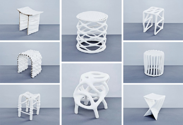 Furniture Printed Out of Plastic Waste