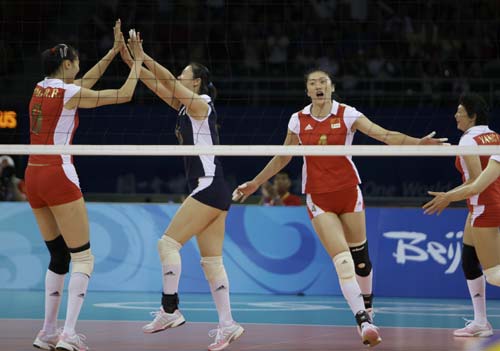 Defending China ousts Russia to book women's volleyball semis berth