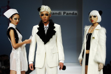 Panda fashion show in Paris stirs online debate