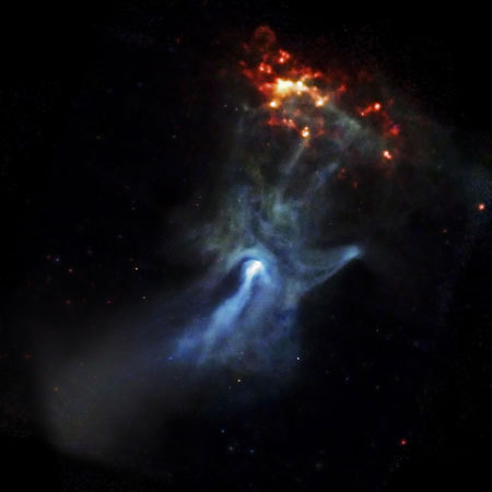 NASA pictures 'Hand of God'
