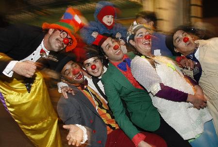 Clown festival in Valparaiso City, Chile