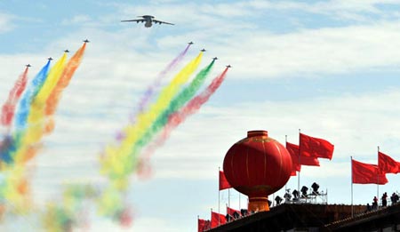 Air force show on National Day celebrations