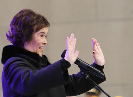 Susan Boyle performs on NBC's 