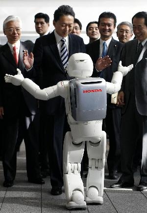 Japan's PM and the robots