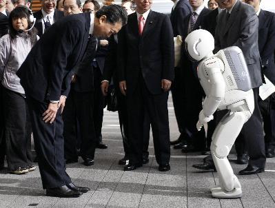 Japan's PM and the robots