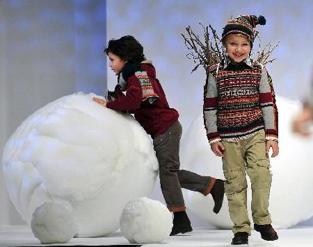 Little models at fashion show