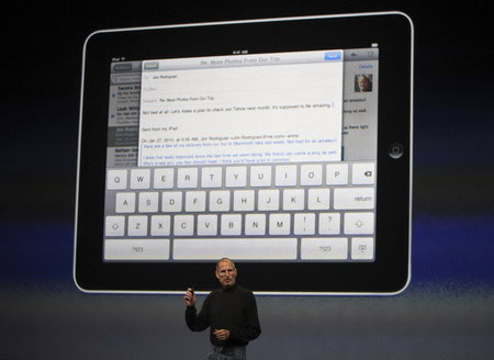 苹果发布iPad平板电脑