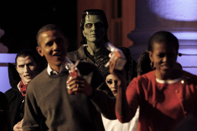 Trick-or-treat at the White House